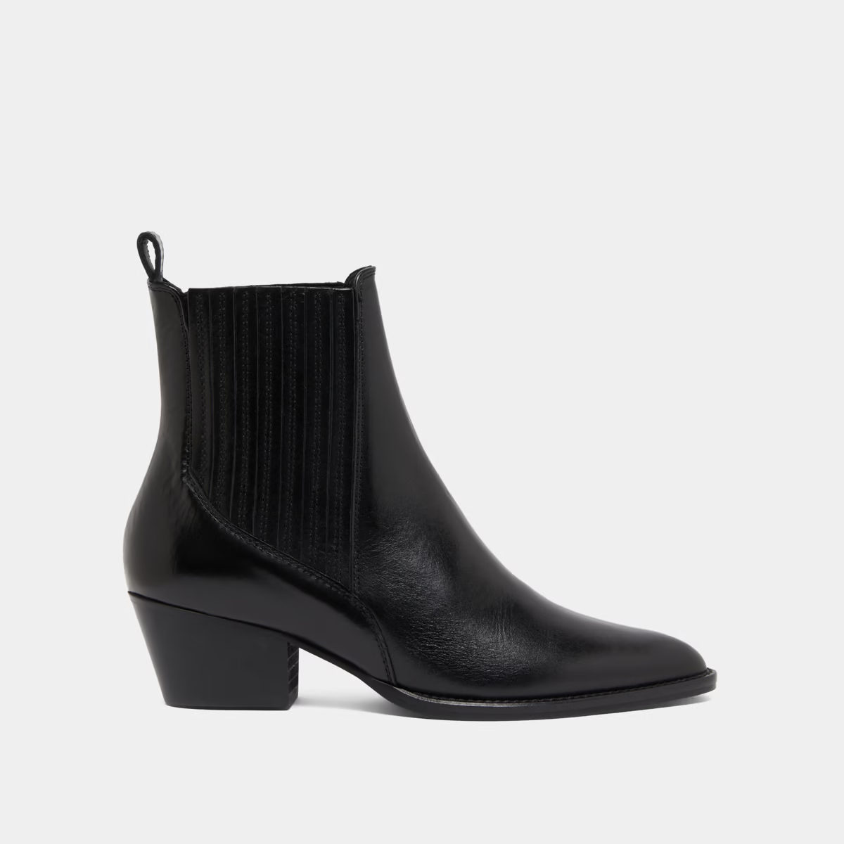 Boots à petits talons biseautés et élastiques