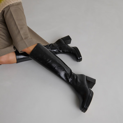 Bottes à talons et plateformes