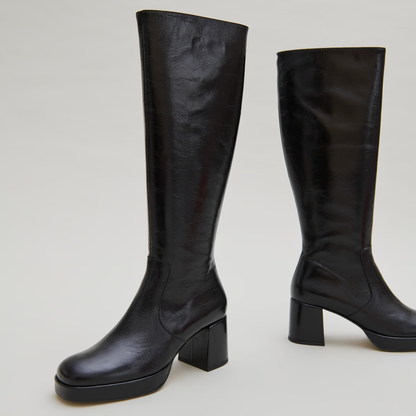 Bottes à talons et plateformes