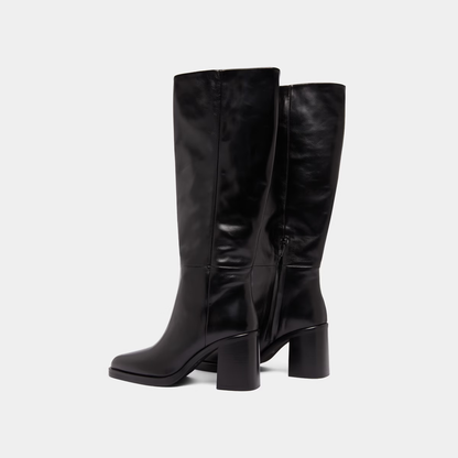 Bottes à talons lamellés
