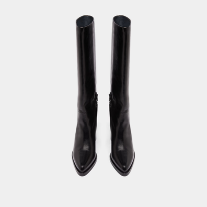 Bottes à talons lamellés