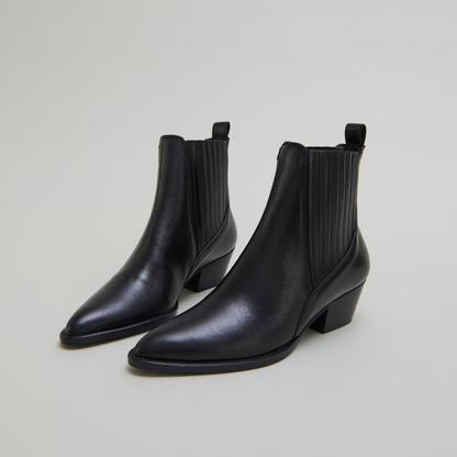 Boots à petits talons biseautés et élastiques