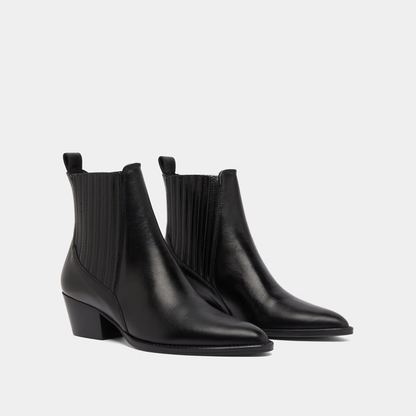 Boots à petits talons biseautés et élastiques